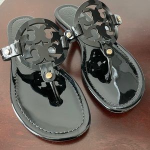 Authentic Tory Burch Miller Sandal - Black